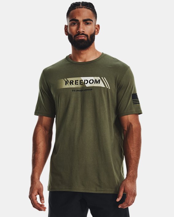 Men's UA Freedom Amp T-Shirt, Green, pdpMainDesktop image number 0